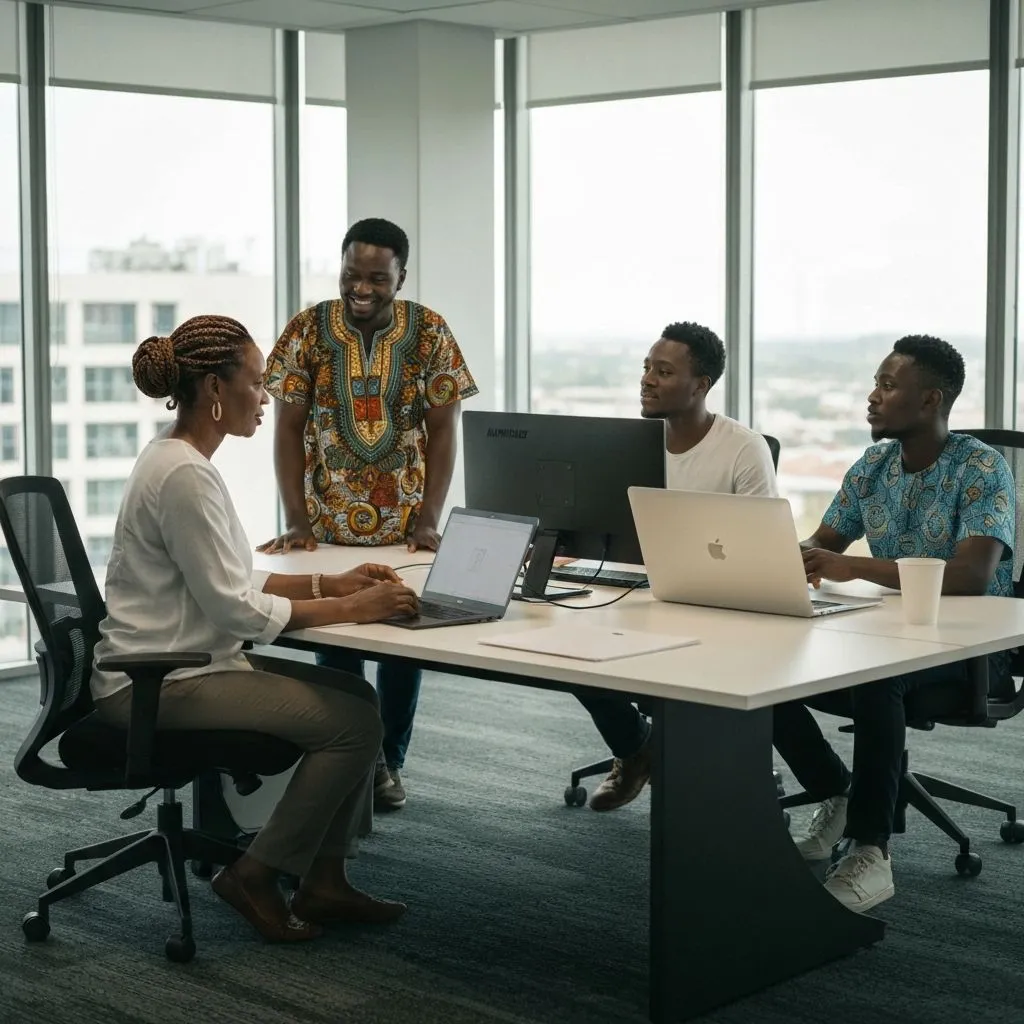 Visual representing Digital Transformation for Tanzanian SMEs for Tanzanian businesses